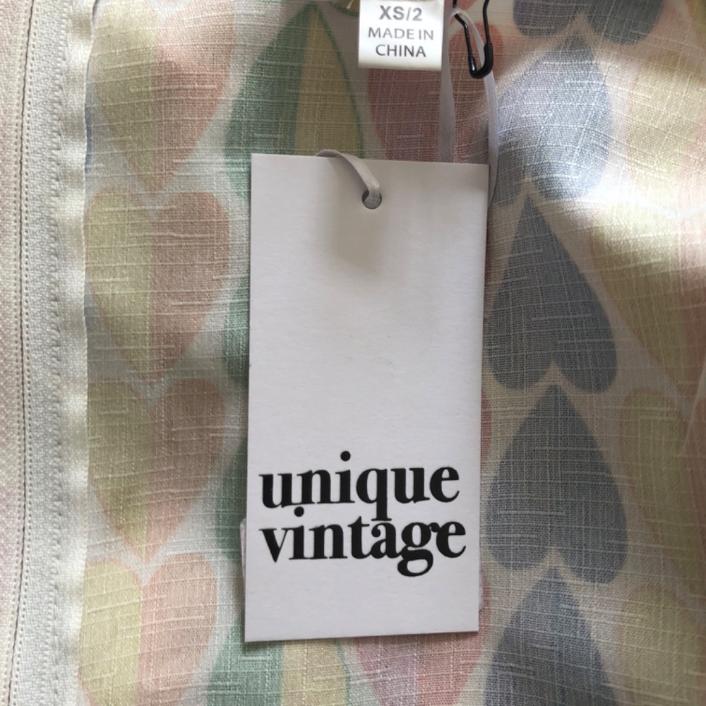 Unique Vintage Rainbow Heart Romper, NWT - Picture 9 of 13